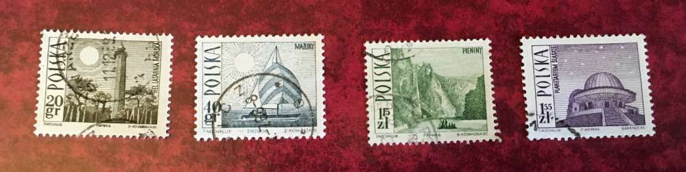 Pologne 1966 YT 1556;1557;1560 et 1562