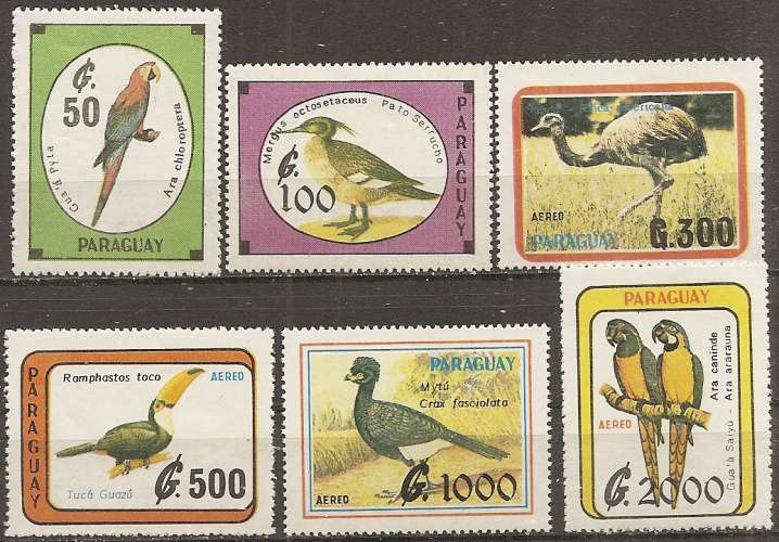 paraguay ... n° 2506/2507 + pa 1173 à 1176  neufs** ... 1990 paraguay ... n° 2506/2507 + pa 1173 à 1176  neufs** ... 1990