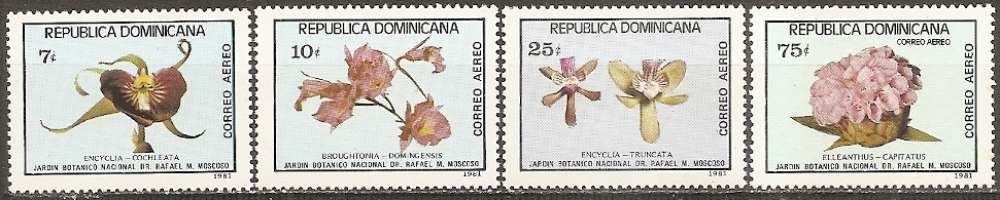 dominicaine ... P.A. n° 394 à 397  neufs** ... 1981