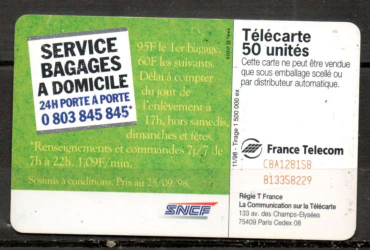 France F927 MAL DU SIECLE 50U-SC7 1998