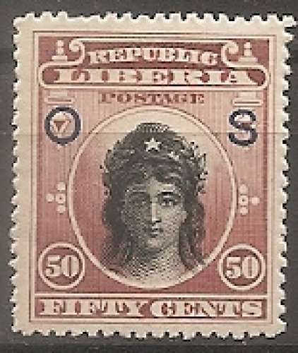 libéria ... service n° 35  neuf* ... 1898 libéria ... service n° 35  neuf* ... 1898