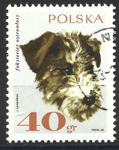 POLOGNE 1969- Y & T : 1749 - Chien : fox terrier