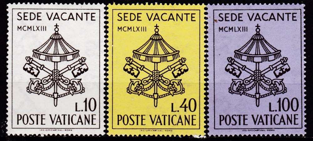 Vatican - Année 1963 - Y&T N°380 à 382**