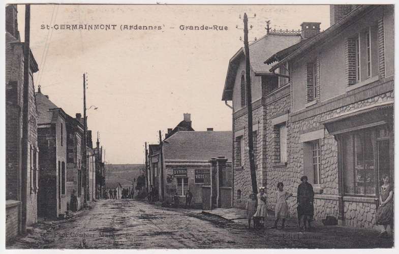 CPA 08 St Germainmont - Grande Rue - non circulée