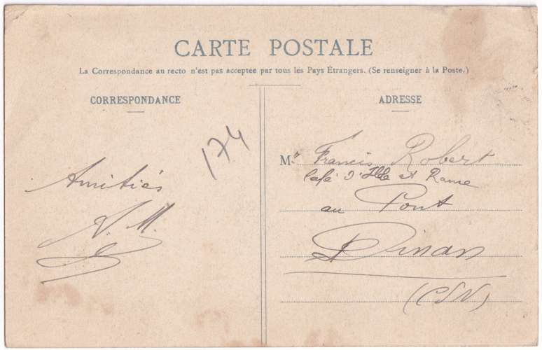 CPA 75 Paris - Faubourg du Temple - circulée en 1908
