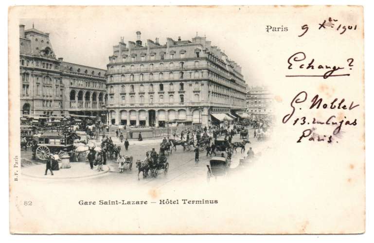 cpa 75 Paris Gare Saint-Lazare Hôtel Terminus