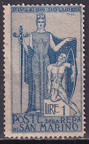 saint-marin ... n° 100  neuf sans gomme ... 1924