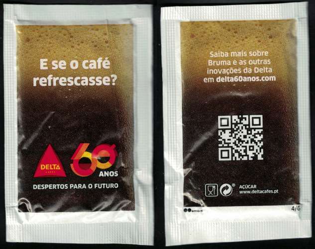 Portugal Sachet Sucre Sugar Projets Delta de développement durable 60 ans 4/6