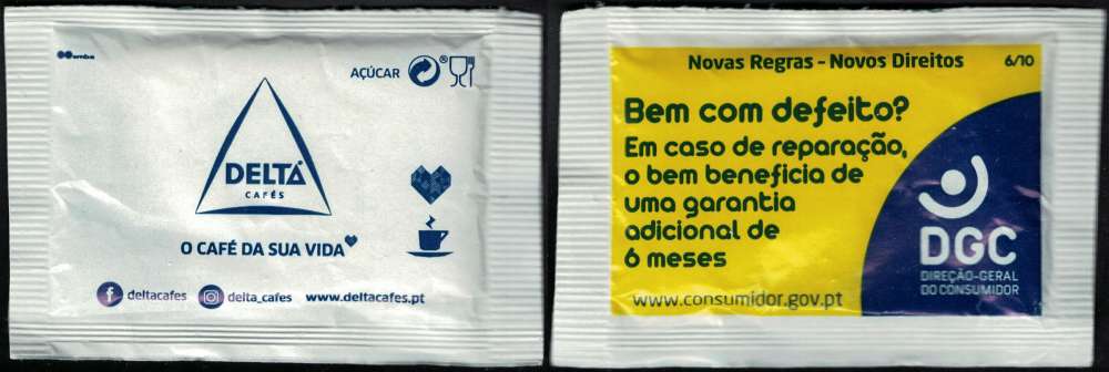 Portugal Sachet Sucre Sugar Delta Cafés Nouvelles Règles et Droits en cas de Réparation d'un Bien