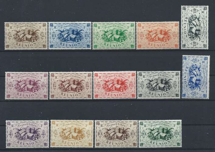 Réunion N°233/46** (MNH) 1943 - Série de Londres 