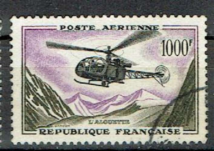  FRANCE 1957/59 - YT PA 37 OBLITÉRÉ. 