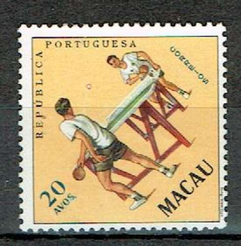 MACAO 1962 - YT 394 (*) NEUF SANS GOMME.