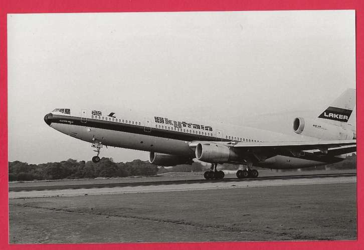 PHOTO REPRODUCTION AVION PLANE FLUGZEUG - DOUGLAS DC10 LAKER AIRAYS SKYTRAIN - DC 10