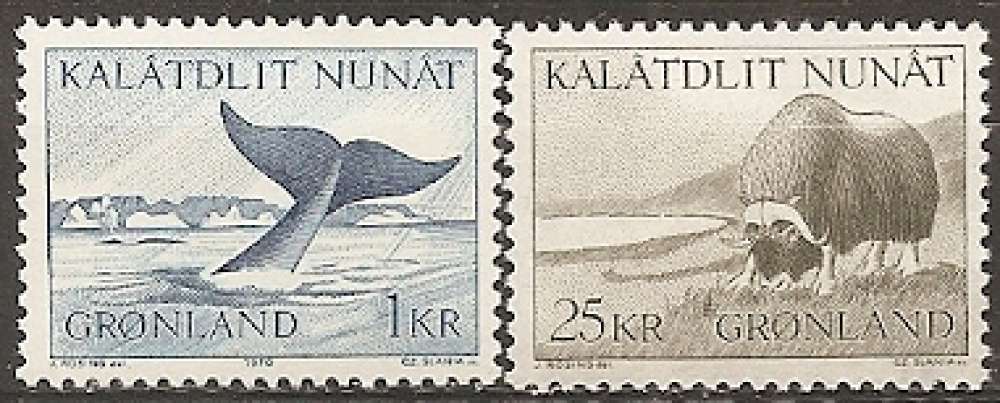 groenland ... n° 62/63  neufs** ... 1969 groenland ... n° 62/63  neufs** ... 1969