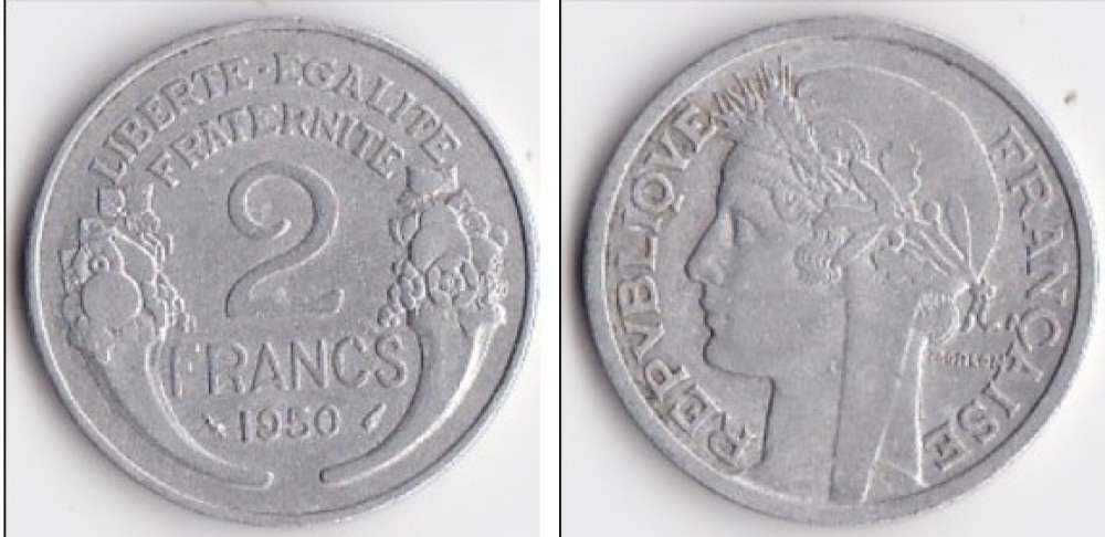 FRANCE - 2 FRANCS MORLON -   ANNEE 1950 