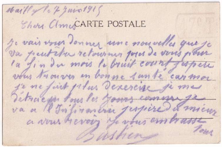 CPA 10 Mailly le Camp - Le lavoir - écrite en 1915