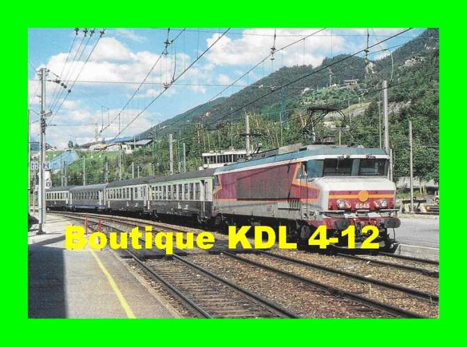 RU 1939 - Train, loco CC 6545 en gare de MODANE - Savoie - SNCF