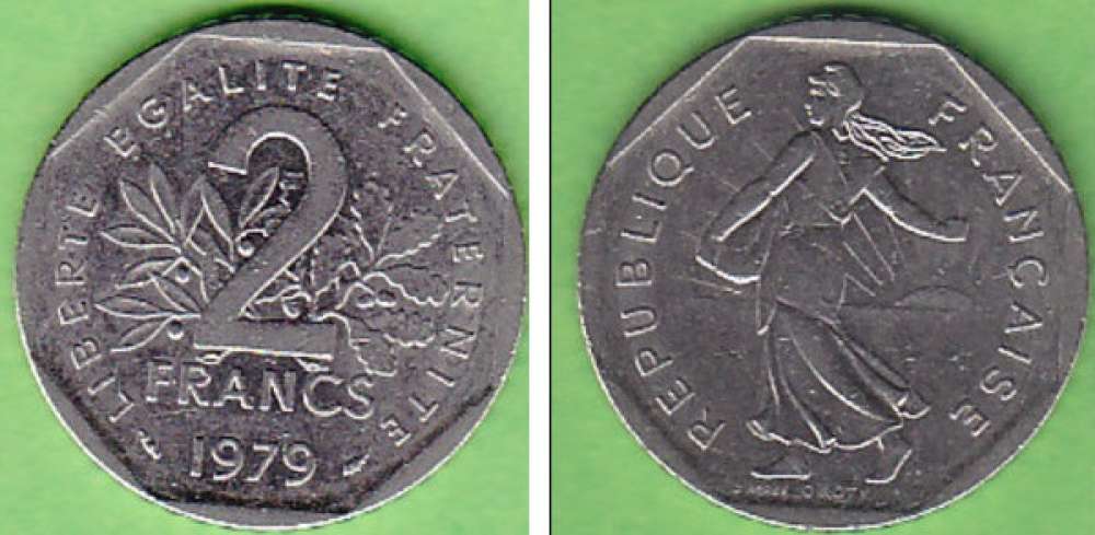 FRANCE  2 FRANCS SEMEUSE NICKEL  ANNEE 1979  SUP.