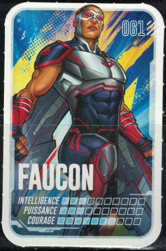 Carte à Collectionner Collector Pars en Mission Marvel E. Leclerc Faucon 061