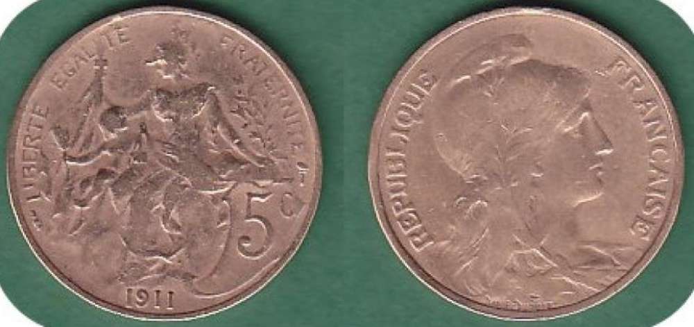 france 5 centimes dupuis  annee 1911