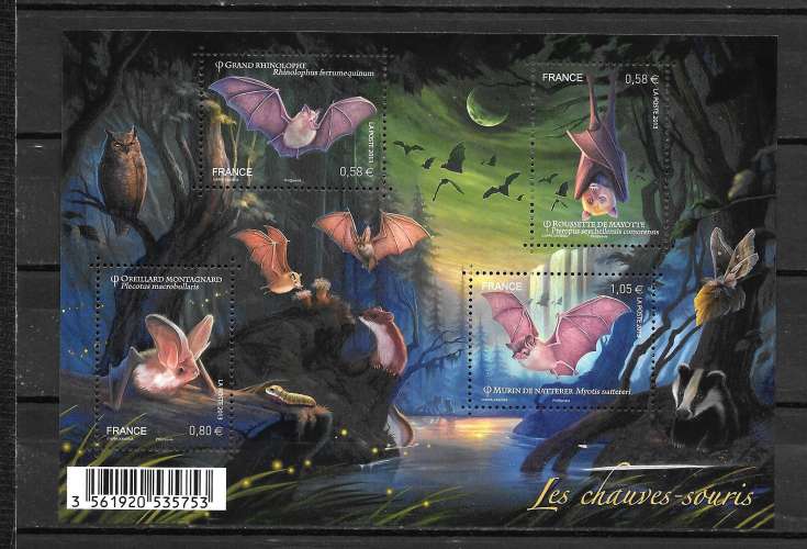 Année 2013  : Y. & T. N° F 4739 ** Les chauves souris