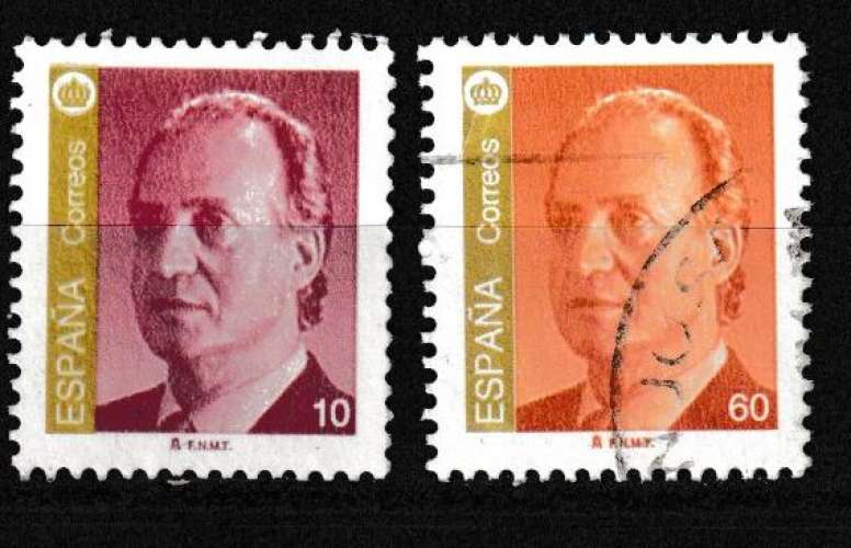 Espagne 1955 YT 2968-2969 MH/Obl Juan Carlos Ier