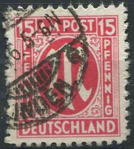 ALLEMAGNE BIZONE 1945 oblitéré N° 9