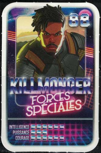 Carte à Collectionner Révèle ton Pouvoir Marvel 2021 E. Leclerc Killmonger Forces Spéciales 88