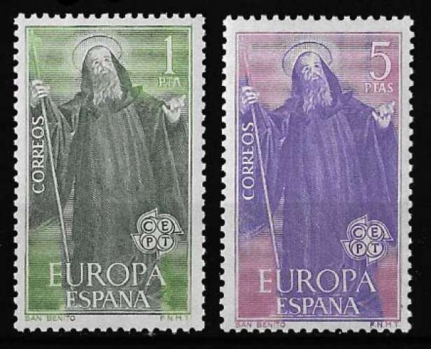 Espagne 1965 - Europa Y&T 1335 et 1336 ** MNH