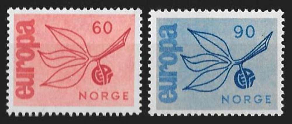 Novège Europa 1965 - Y&T 486 et 487 ** MNH