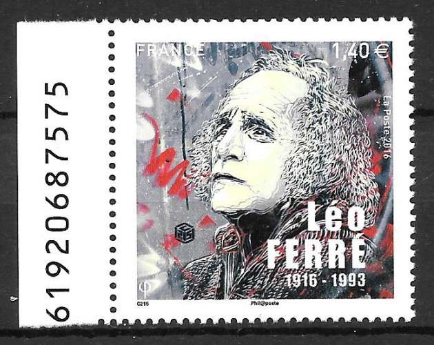 Année 2016 : Y. & T. N° 5080 ** Léo Ferré
