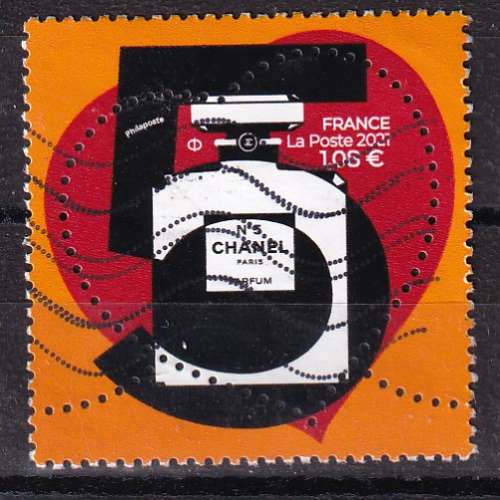 N° Yvert 5464 oblitéré - Coeur de Chanel