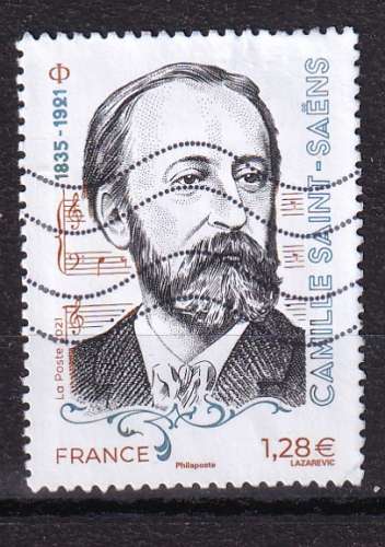 N° Yvert 5476 oblitéré - Camille Saint Saëns