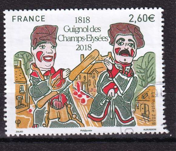 N° Yvert 5216 - oblitéré - Guignol et Gnafron