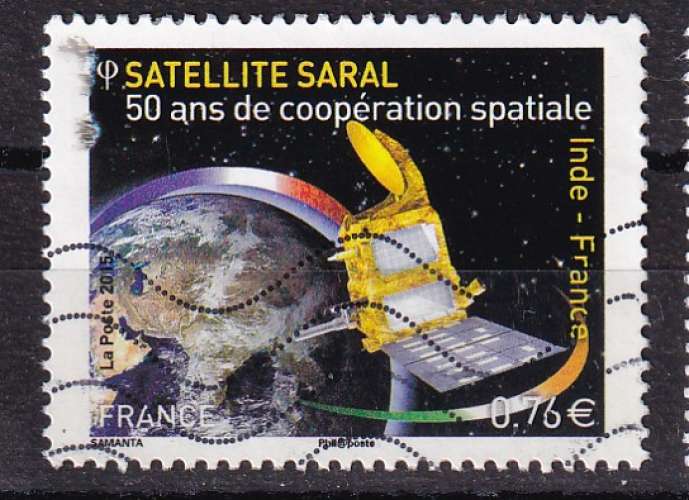 N° Yvert 4945- oblitéré - Satellite Saral