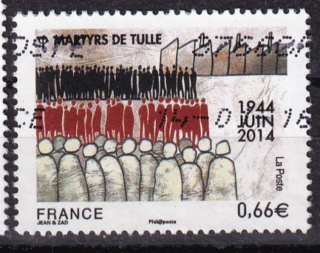 N° yvert 4865 - oblitéré - Tulle Les Martyrs