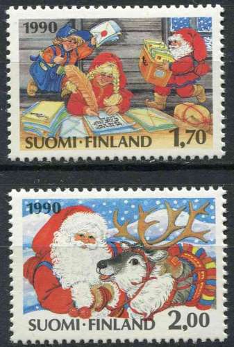 FINLANDE 1990 NEUF** MNH N° 1090 1091 Noël