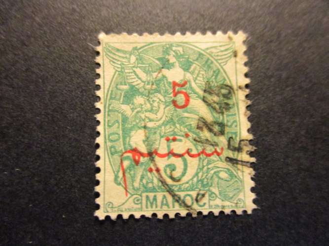 maroc y & t 28 obl 1911