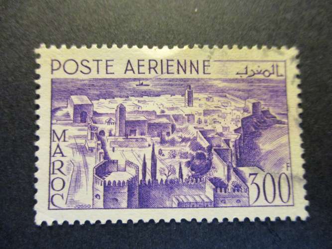 maroc y & t poste aerienne 82 obl 1951