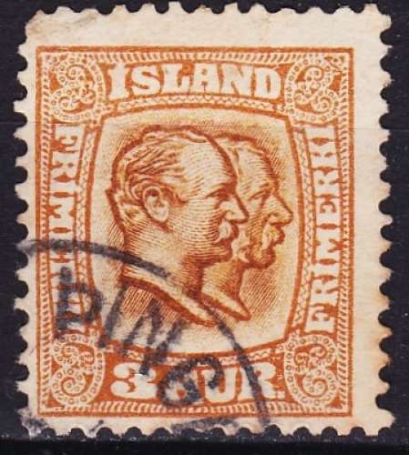 Islande  - Année 1911 - Y&T N°48 - dent courte