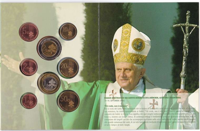 VATICAN (paranumismatique - exonumia) FDC 8 Pièces euros privés et non circulants année 2007