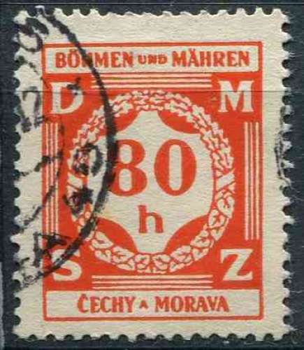 BOHEME ET MORAVIE 1940 OBLITERE SERVICE N° 5
