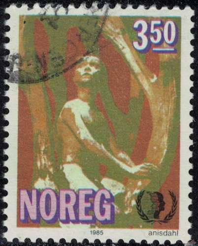 Norvège 1985 Oblitéré Used Parc de Sculptures de Vigeland Oslo Y&T NO 883 SU