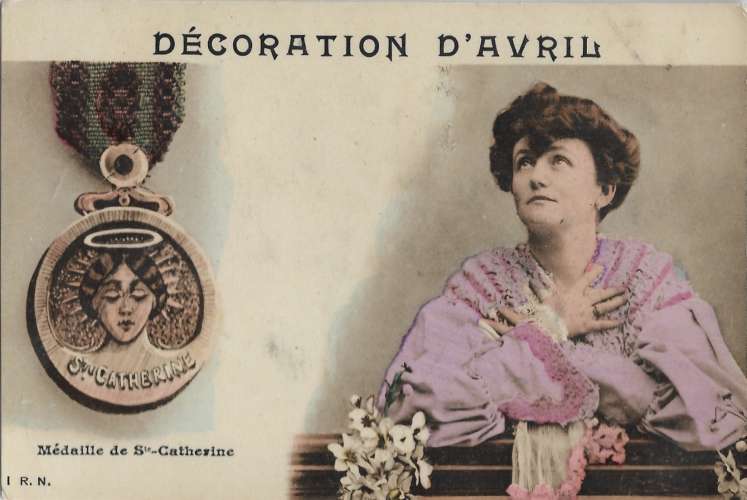 CPA - DÉCORATION D'AVRIL - Médaille de Sainte-Catherine.