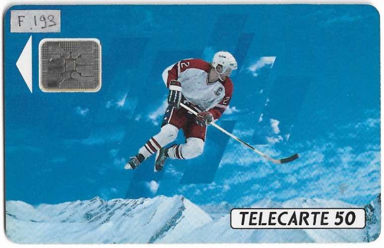 F193 TÉLÉCARTE - PHONE CARD 1991 - Hockey sur glace.