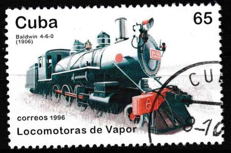 Cuba 1996 YT 3554 Obl Locomotive vapeur Baldwin