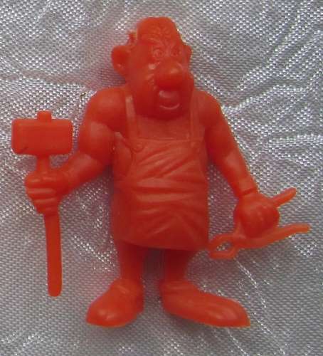 Collection Astérix figurine monochrome rouge forgeron  (16) 