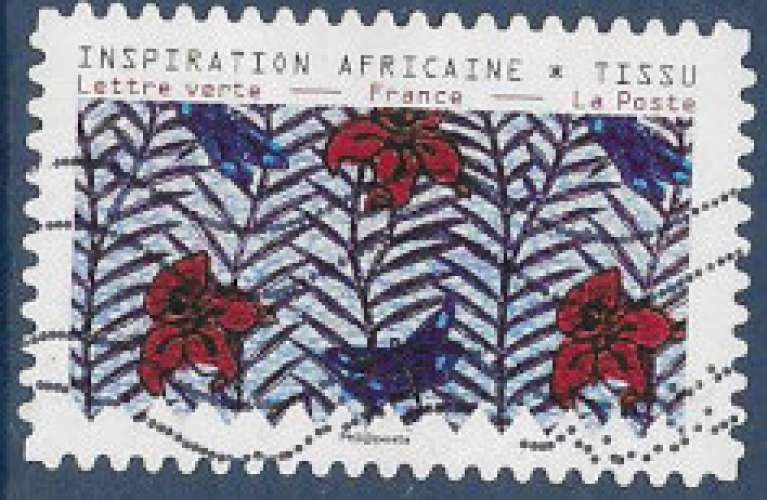 FRANCE 2019 : yt 1660 Oblitéré/Used  # Inspiration Africaine - Tissus motifs nature