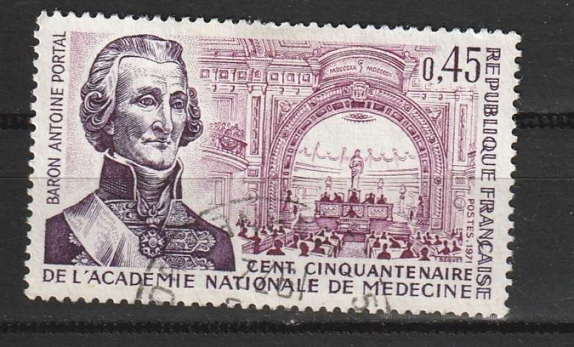 France 1971  YT 1699 150 ans Académie de Médecine