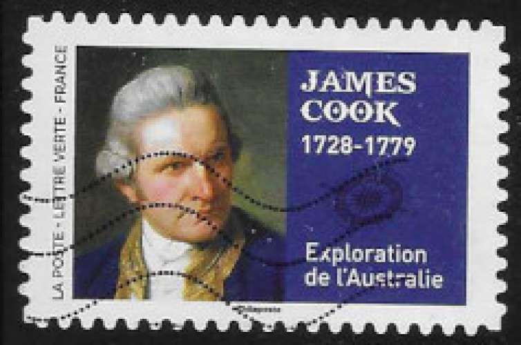FRANCE 2022 : yt 2113 Oblitéré/Used # Grands Voyageurs  - James Cook 1728-1779